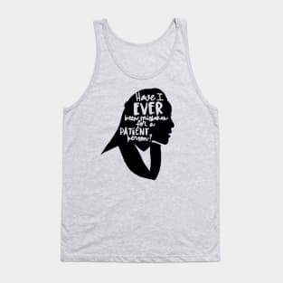 Patient Person Silhouette Tank Top